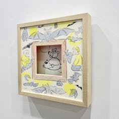 「浮かれ月夜」額装込